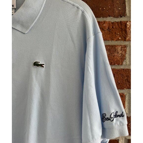 Lacoste x Sea Island Resort Polo Shirt Light Blue Men’s XL (Size 8) - Picture 2 of 8